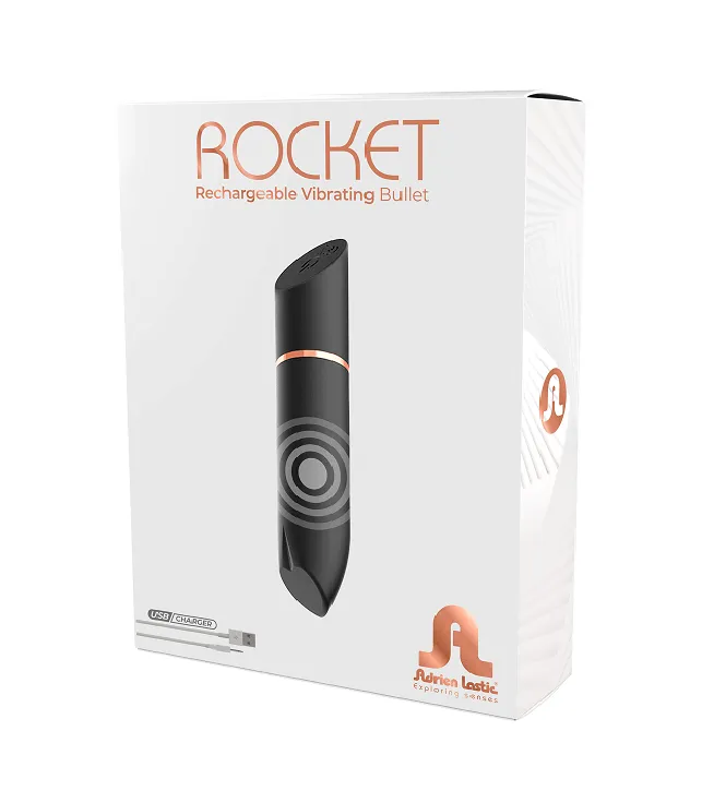 Adrien Lastic Rocket Black Rechargeable Bullet