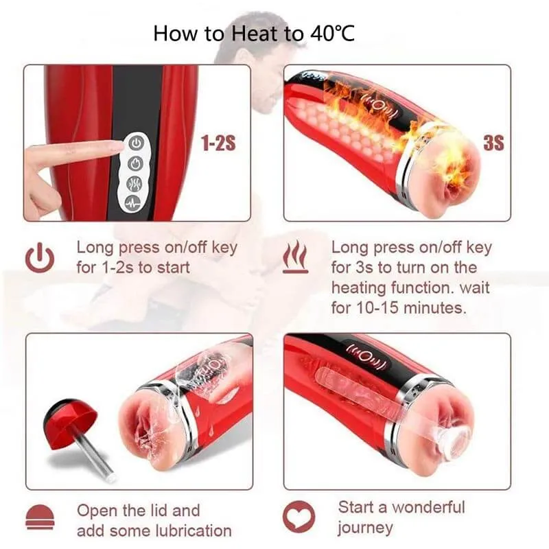 Automatic Penis Sucker Heating Voice Penis Stroker