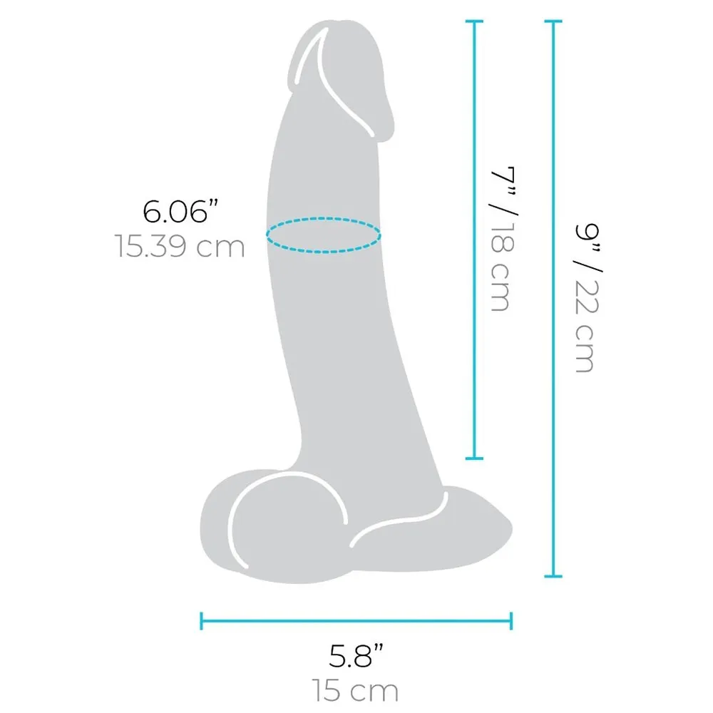 B-Vibe Slipskin Realistic Silicone Dildo-9 Curved Brown