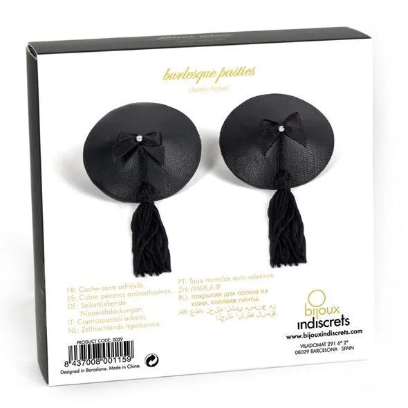 Bijoux Indiscrets - Burlesque Nipple Covers Pasties (Black)
