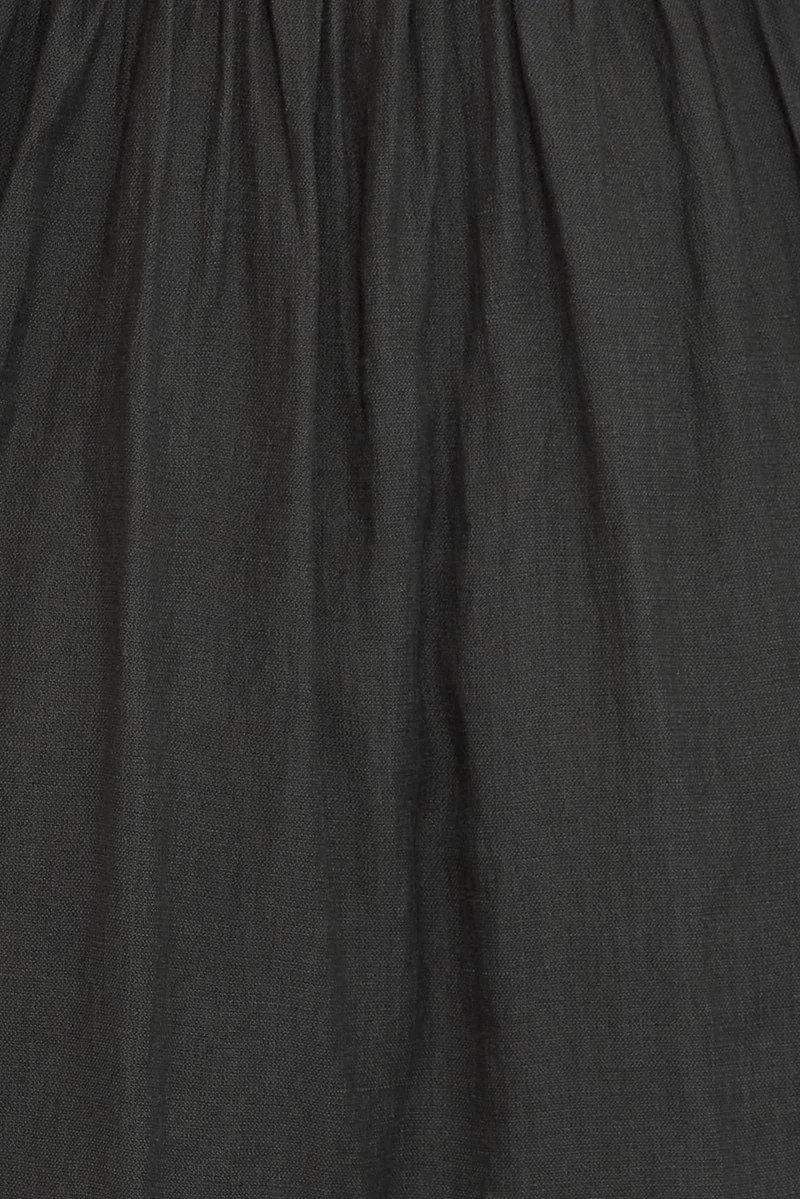 Black Fit And Flare Dress Mini