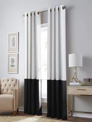 Block Grommet Curtain Panel