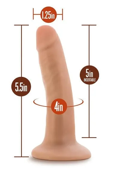 Blush Dr. Skin 5.5 Cock With Suction Cup