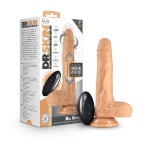 Blush Dr. Skin Dr. Grey 7 Thrusting Gyrating Dildo With Remote Control