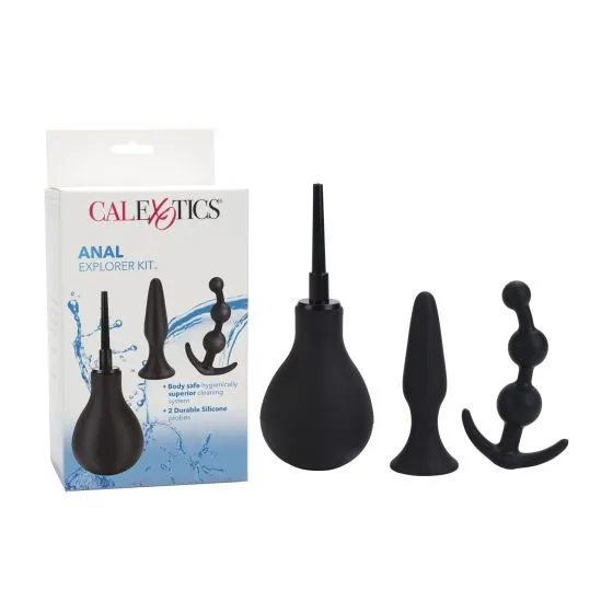 Calexotics Anal Explorer Kit Plug Douche Beads