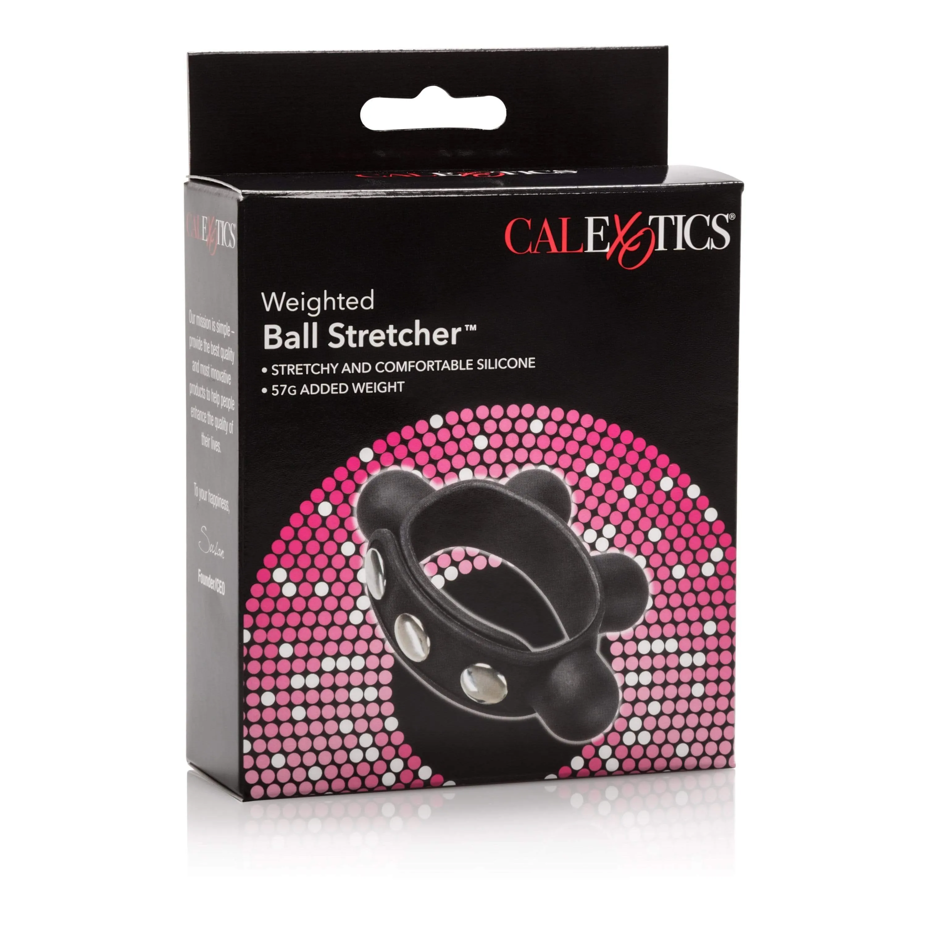 California Exotics - Weighted Ball Stretcher Cock Ring (Black)