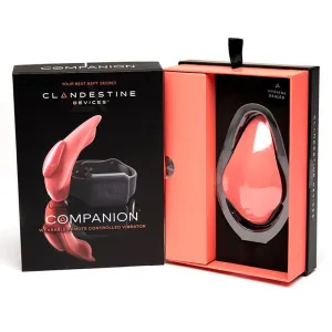 Clandestine Devices Companion Panty Vibe w/Wearable Remote - Coral