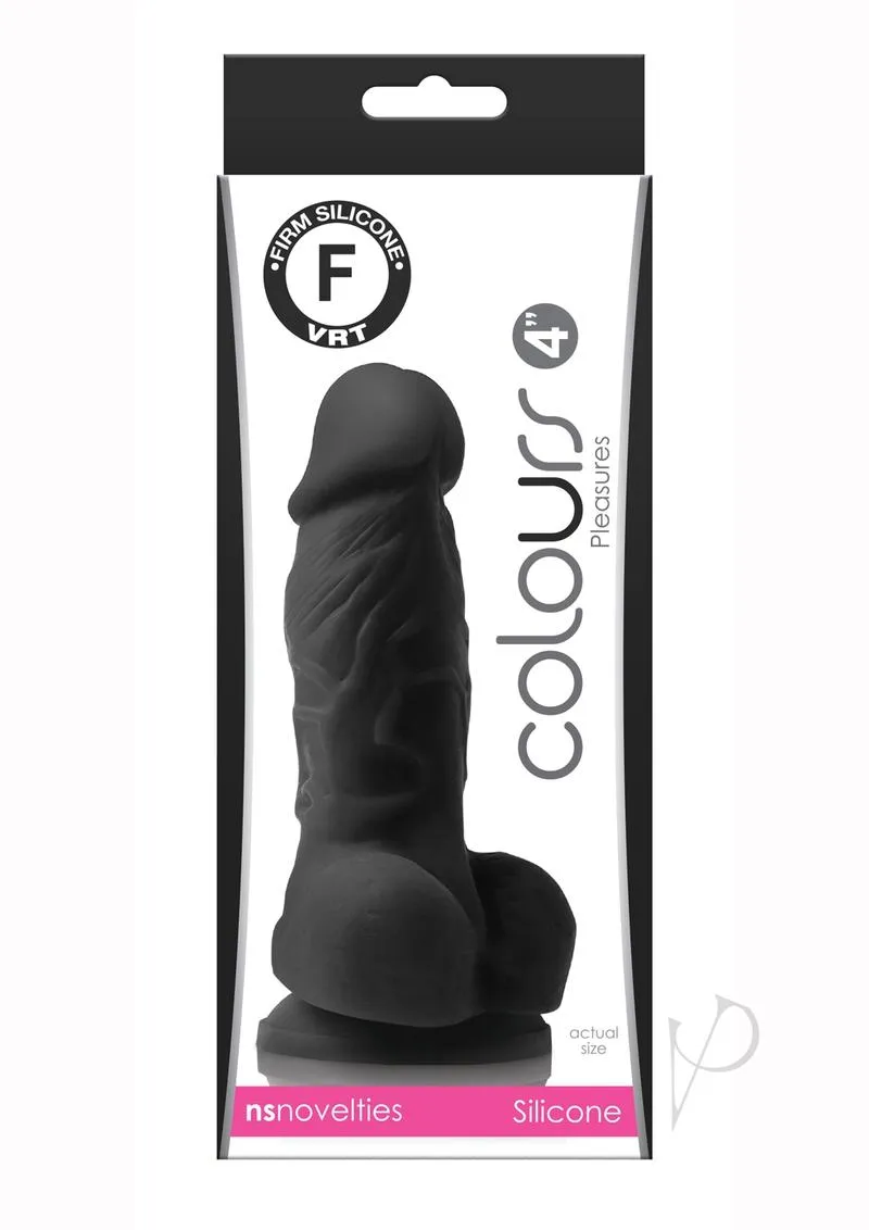 Colours Pleasures 4 Dildo Black