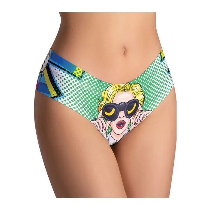 Comics Curious Girl Printed Slip XL