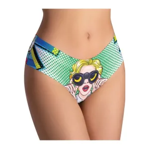 Comics Curious Girl Printed Slip XL