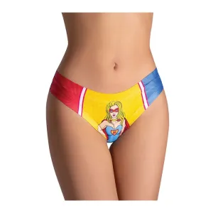 Comics Wonder Girl Printed Thong XL