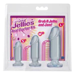 Doc Johnson Crystal Jellies Anal Starter Kit Clear