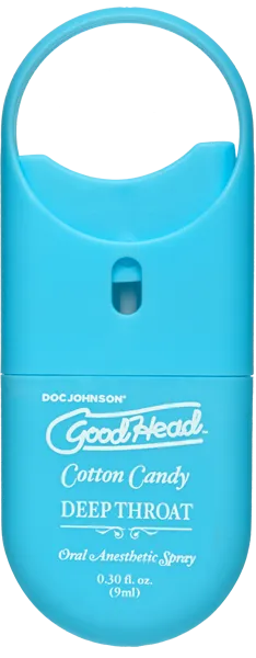 GoodHead Deep Throat Spray COTTON CANDY Flavoured Lubricant Oral Sex Numb Lube
