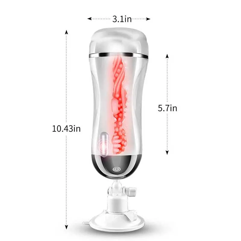 Hands-free Interactive Vibrating Sound Male Masturbator