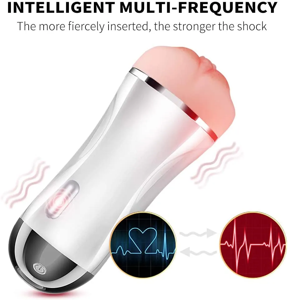 Hands-free Interactive Vibrating Sound Male Masturbator