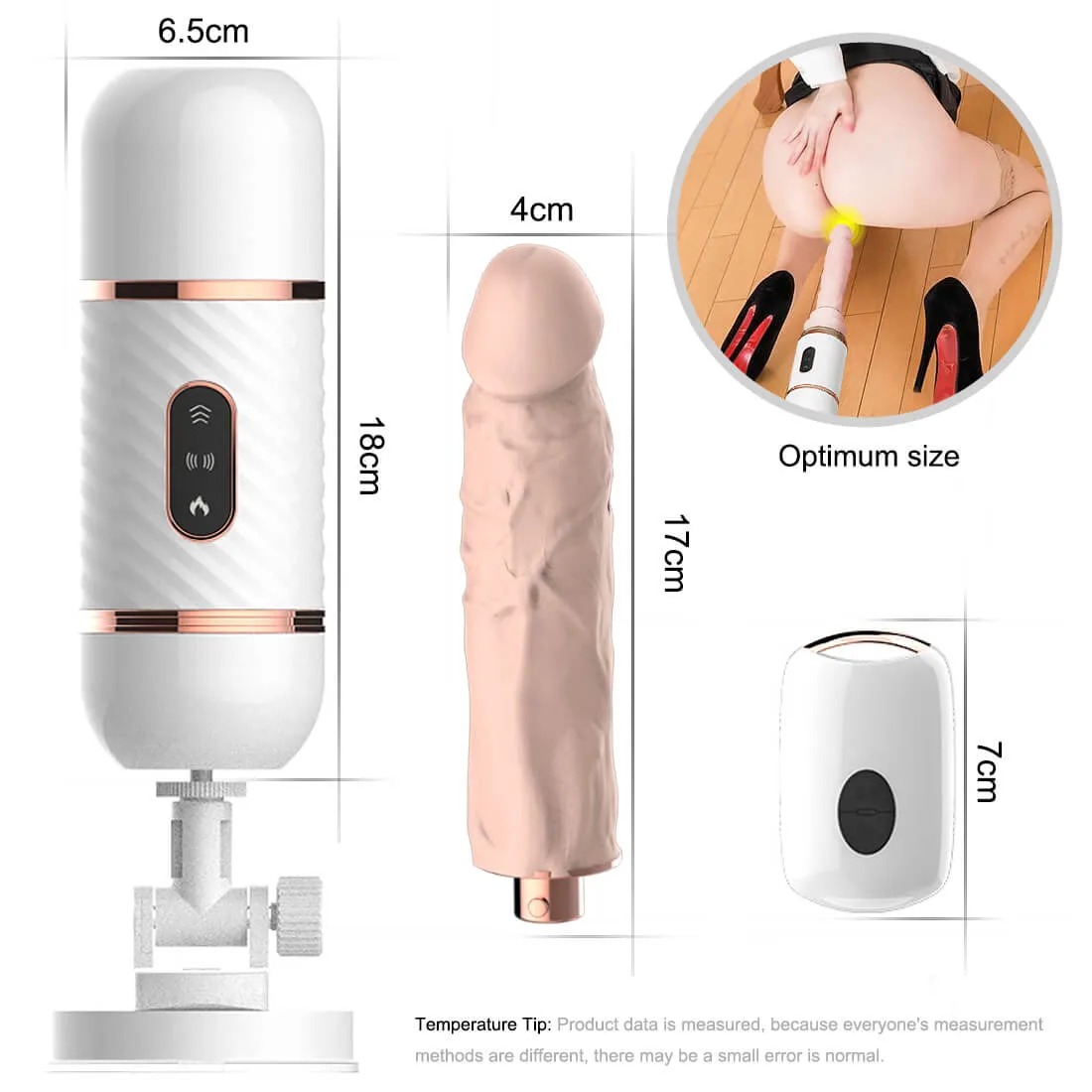 Intelligent Heating Dildo Automatic Penis Vibration Retractable Pumping Gun