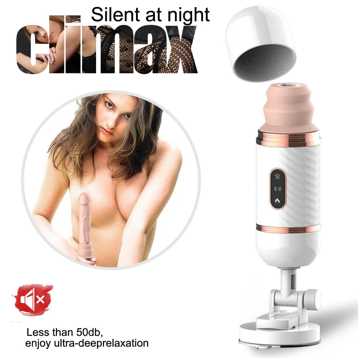 Intelligent Heating Dildo Automatic Penis Vibration Retractable Pumping Gun