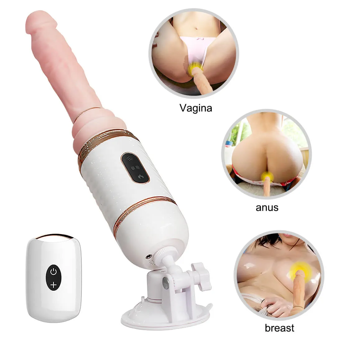 Intelligent Heating Dildo Automatic Penis Vibration Retractable Pumping Gun