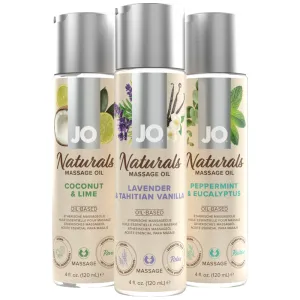 JO Naturals Massage Oil Erotic Aphrodisiac Vegan Moisturizing Nourishing