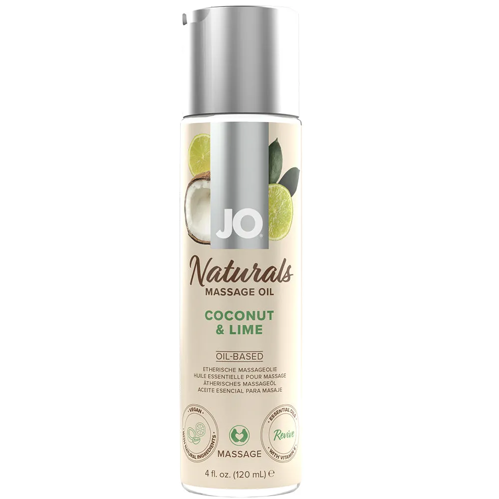 JO Naturals Massage Oil Erotic Aphrodisiac Vegan Moisturizing Nourishing