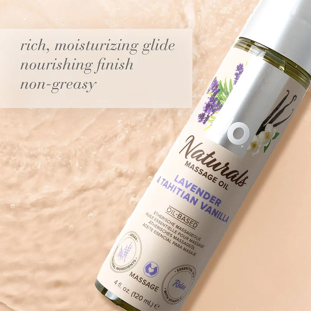 JO Naturals Massage Oil Erotic Aphrodisiac Vegan Moisturizing Nourishing