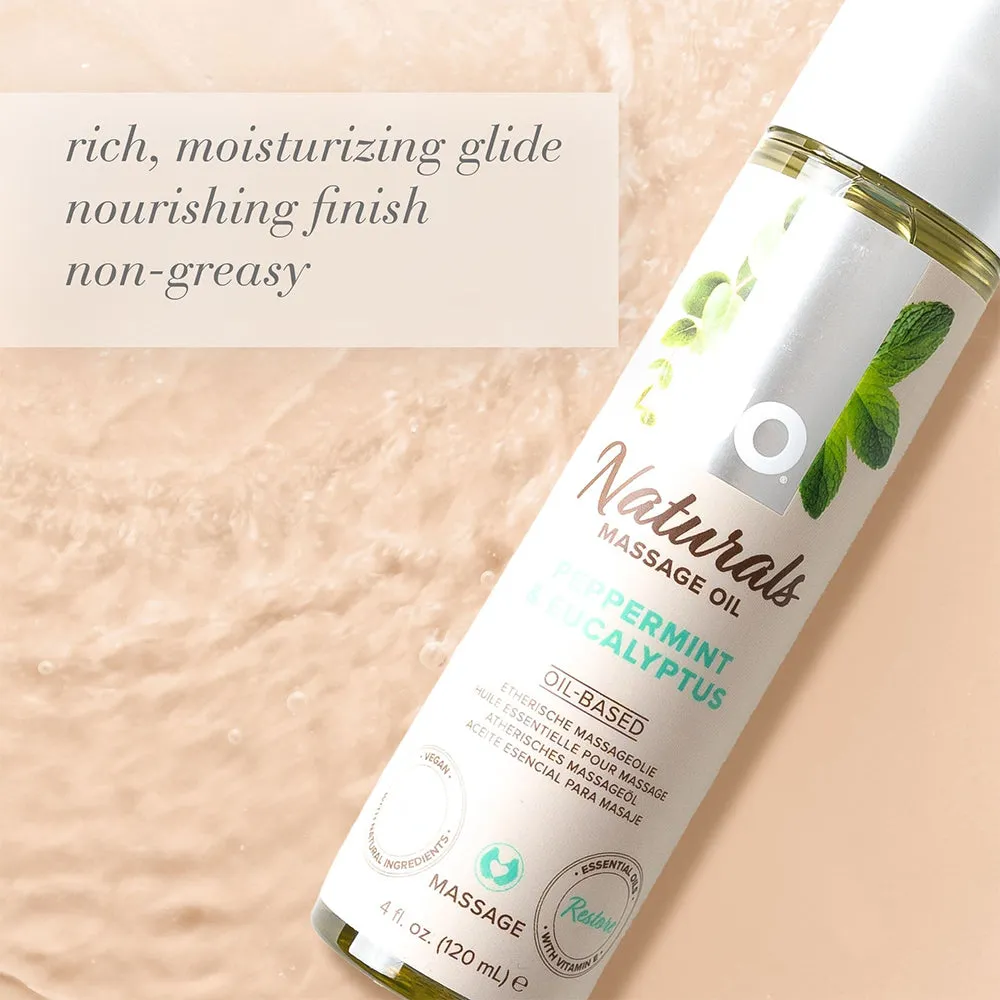 JO Naturals Massage Oil Erotic Aphrodisiac Vegan Moisturizing Nourishing