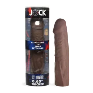 JOCK Extra Long 1.5 Penis Extension Sleeve- Dark