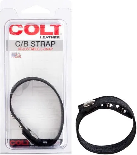 Leather C/b Strap Adjustable 3-snap