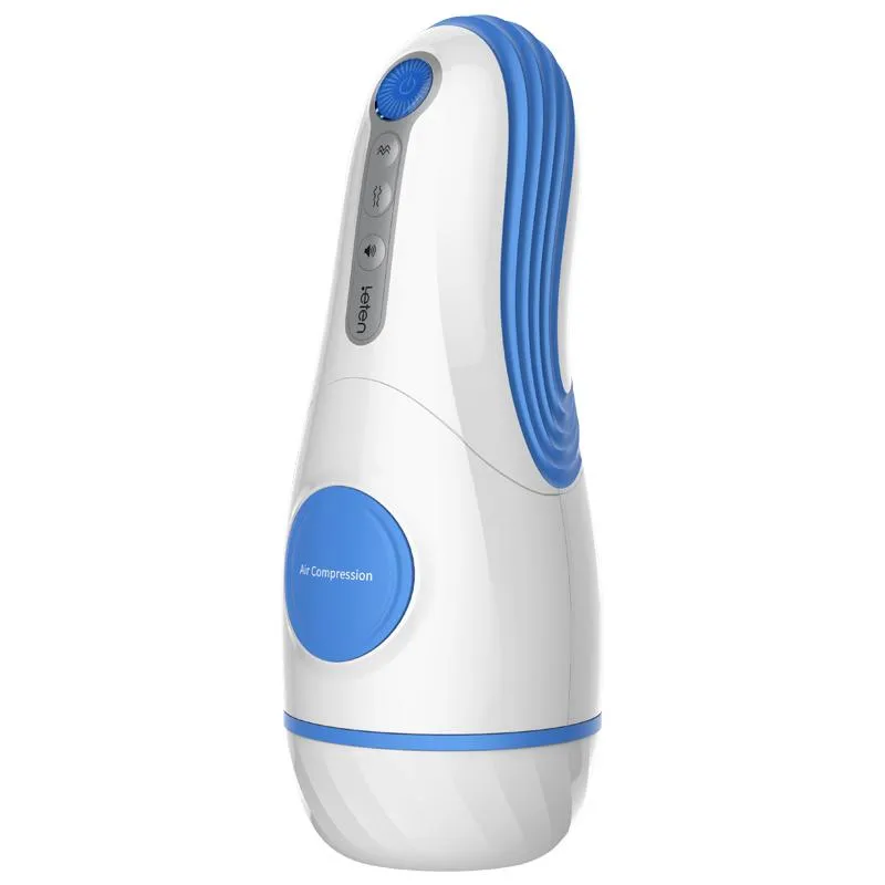 Leten - Excellent Tips Yui Hatano AMT Aircraft Automatic Cup Masturbator (White/Blue)