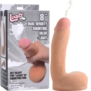 Loadz 8 Dual Density Squirting Dildo Realistic Ejaculating Cock Dong Sex Toy
