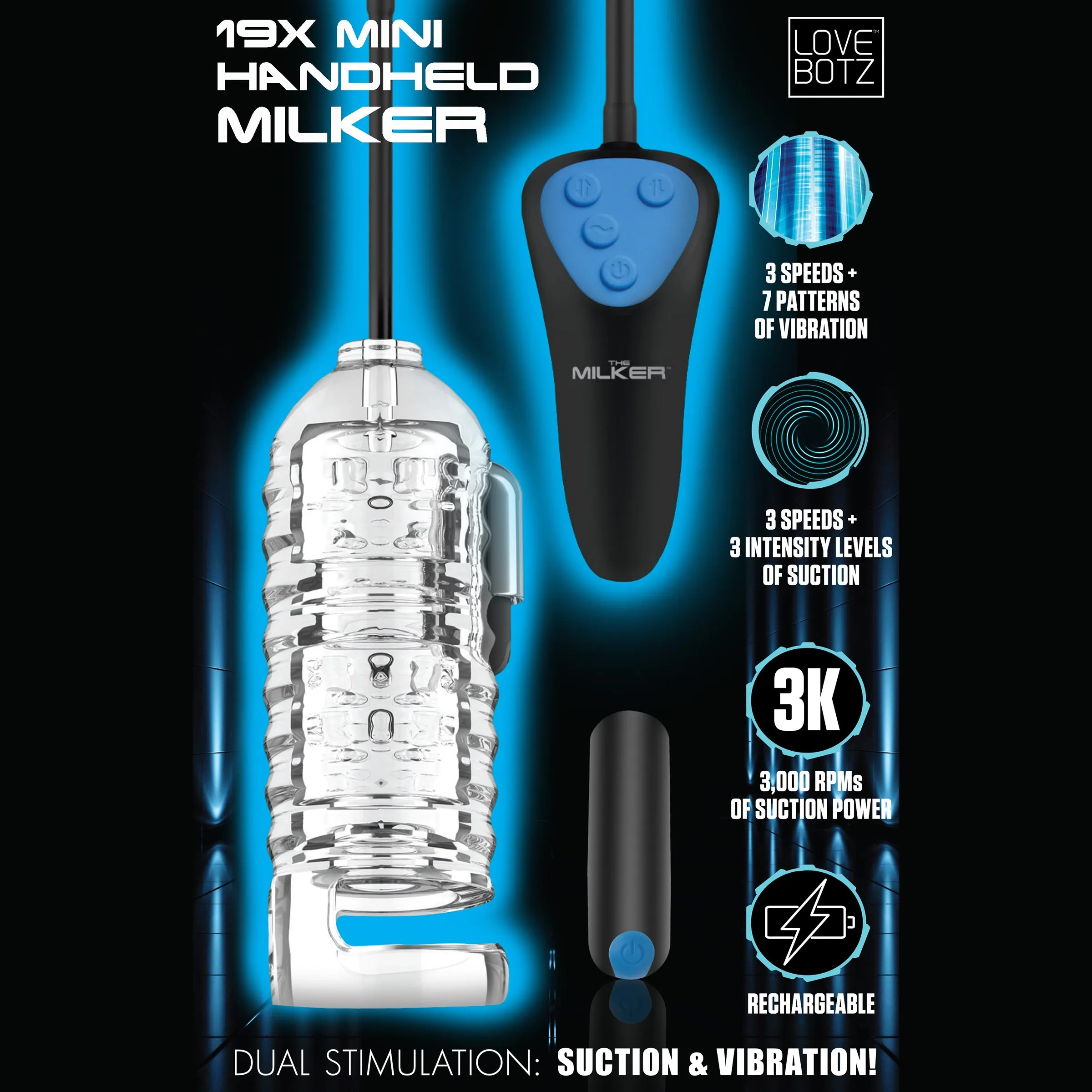 LoveBotz Mini Handheld Milker