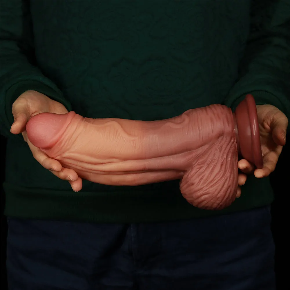 Lovetoy Nature Cock 10 King Size Alien Dual-Layer Silicone Realistic Dildo