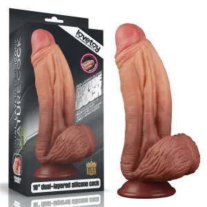 Lovetoy Nature Cock 10 King Size Alien Dual-Layer Silicone Realistic Dildo