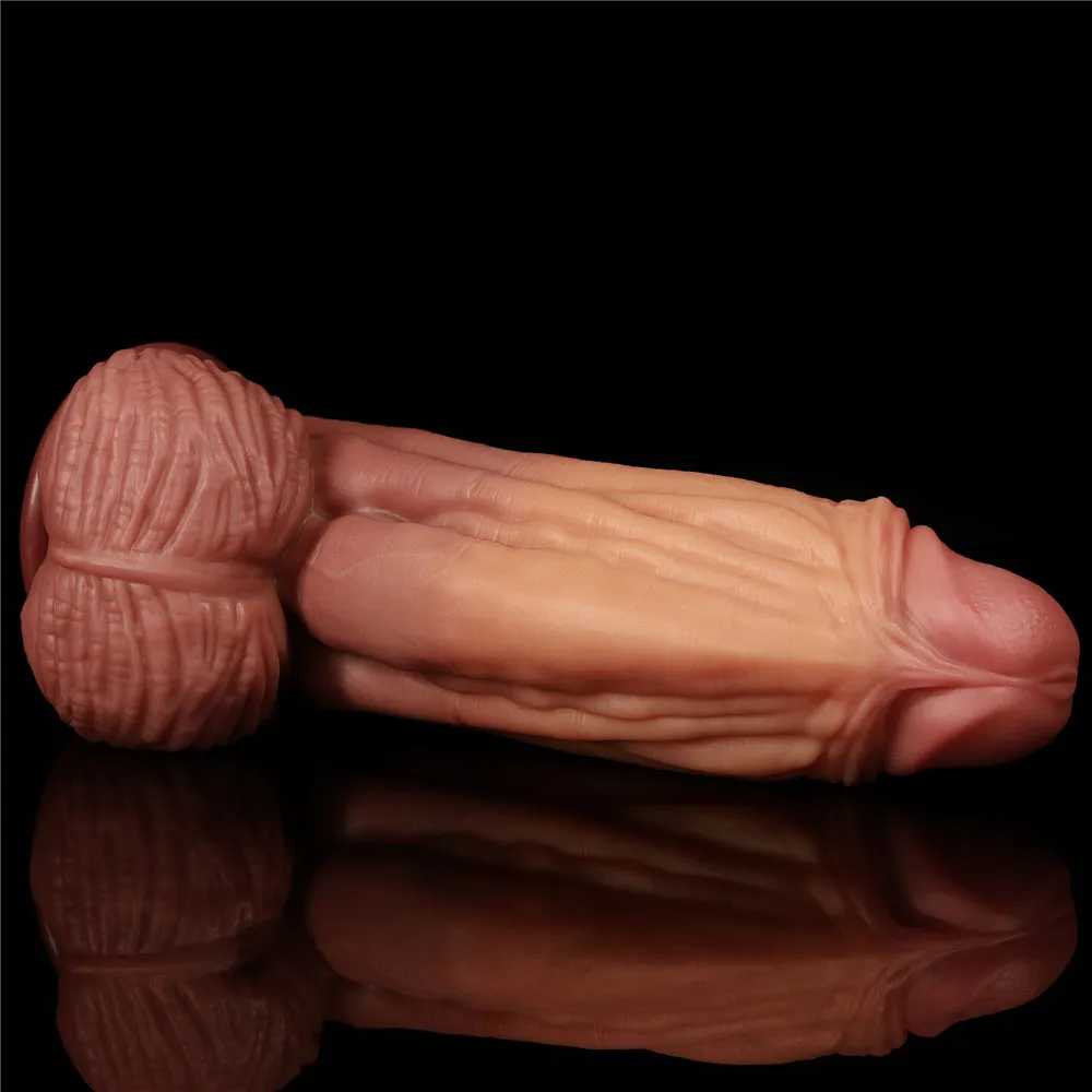 Lovetoy Nature Cock 10 King Size Alien Dual-Layer Silicone Realistic Dildo
