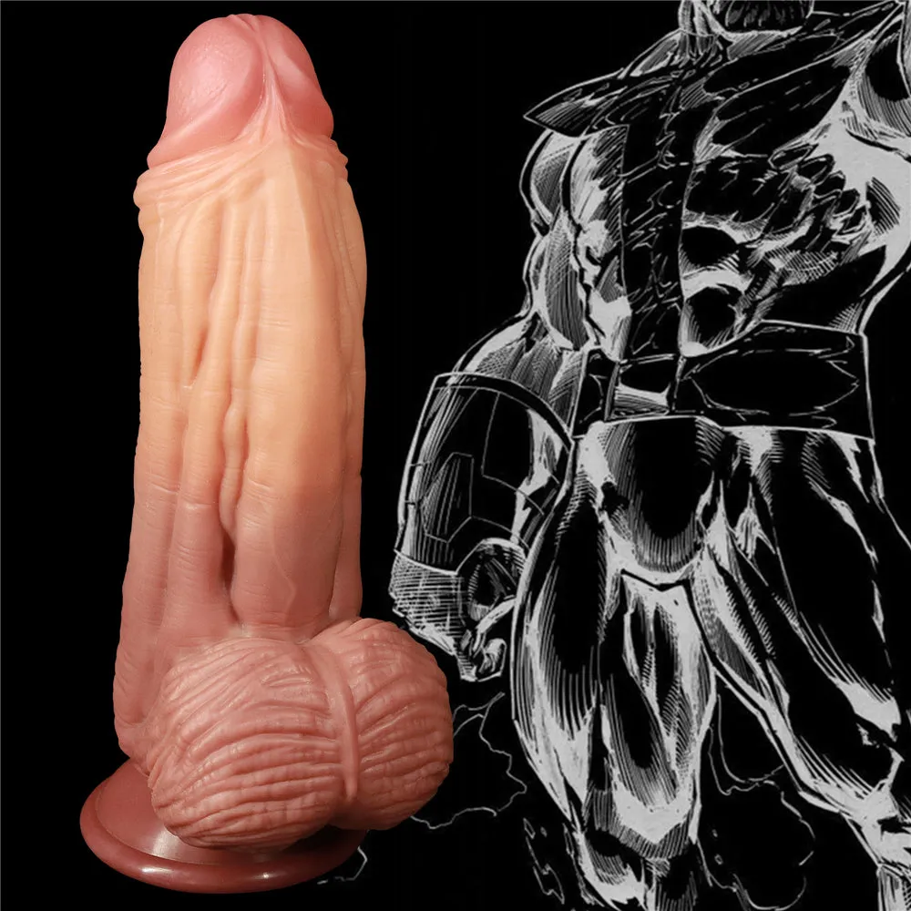 Lovetoy Nature Cock 10 King Size Alien Dual-Layer Silicone Realistic Dildo