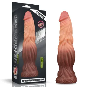 Lovetoy Nature Cock 9.5 ALIEN Dual-Layer Silicone Dildo Realistic Sex Toy