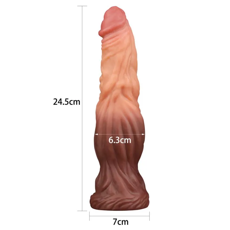 Lovetoy Nature Cock 9.5 ALIEN Dual-Layer Silicone Dildo Realistic Sex Toy