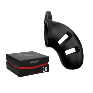 Man Cage Model 20 - Chastity - 3.5 - Silicone Cock Cage - Black