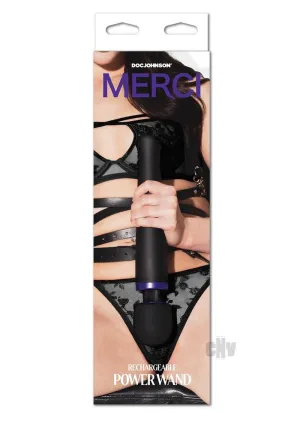 Merci Rechargeable Power Wand Black