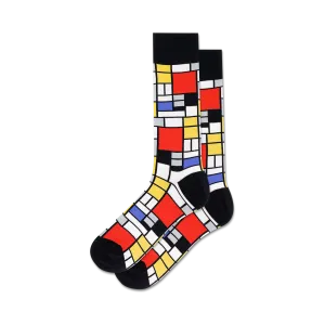 Mondrian Composition Red Yellow Black