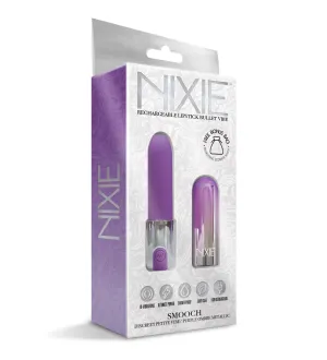 NIXIE Smooch Rechargeable Lipstick Vibrator. Purple Ombre