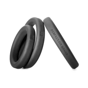 Perfect Fit Xact-fit Silicone Rings S-m-l (#14. #17. #20) Black