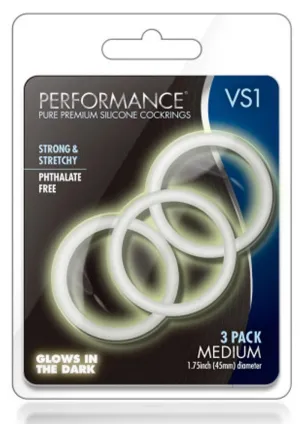 Performance Ring Vs1 Med Silicone Wht