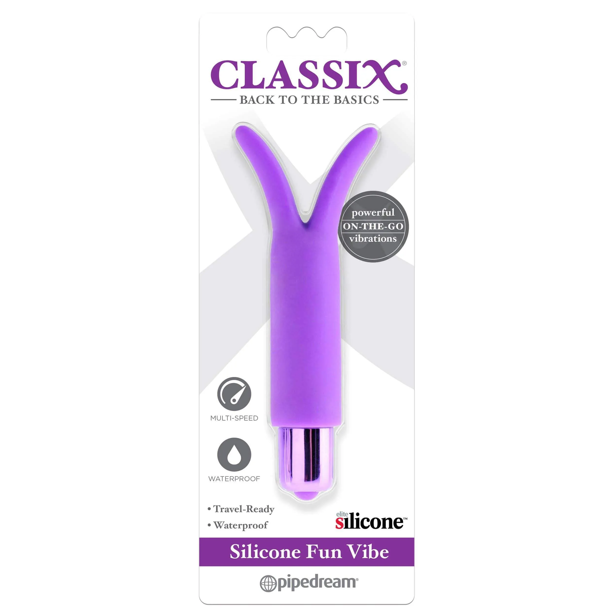 Pipedream - Classix Silicone Fun Bullet Vibrator (Purple)