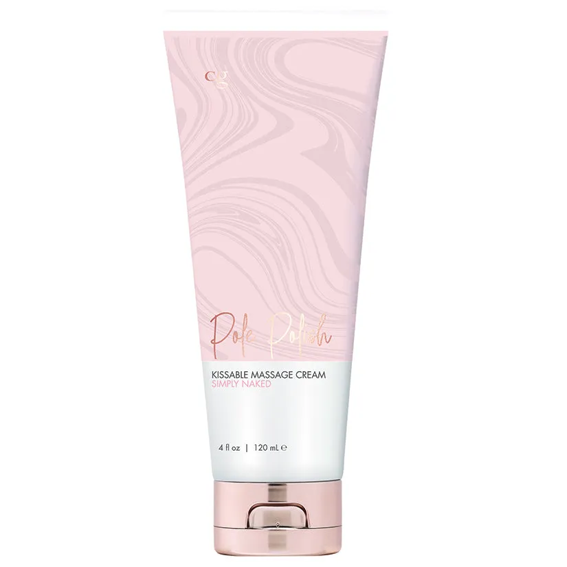 Pole Polish Kissable Massage Cream-Simply Naked 4oz