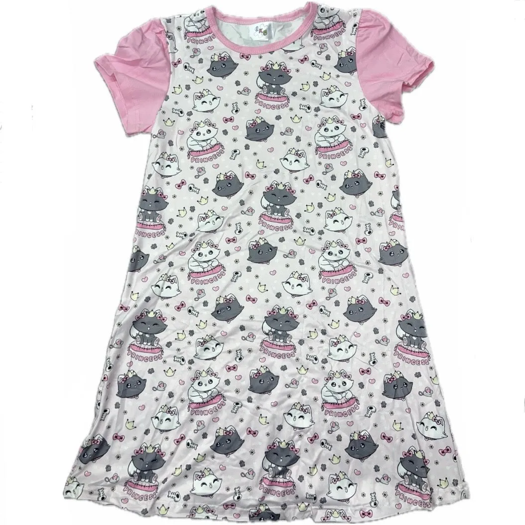 Princess Kitty Nightgown Pajamas
