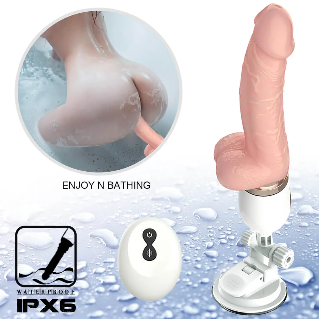 Realistic Vibration Dildo Heating Telescopic Dildo Gun Automatic Sex Machine