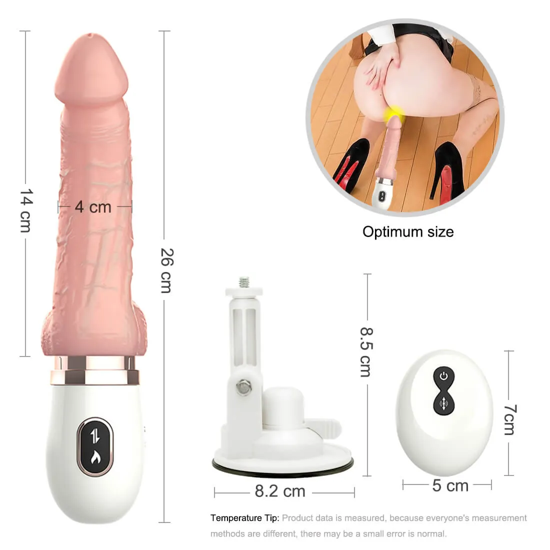 Realistic Vibration Dildo Heating Telescopic Dildo Gun Automatic Sex Machine