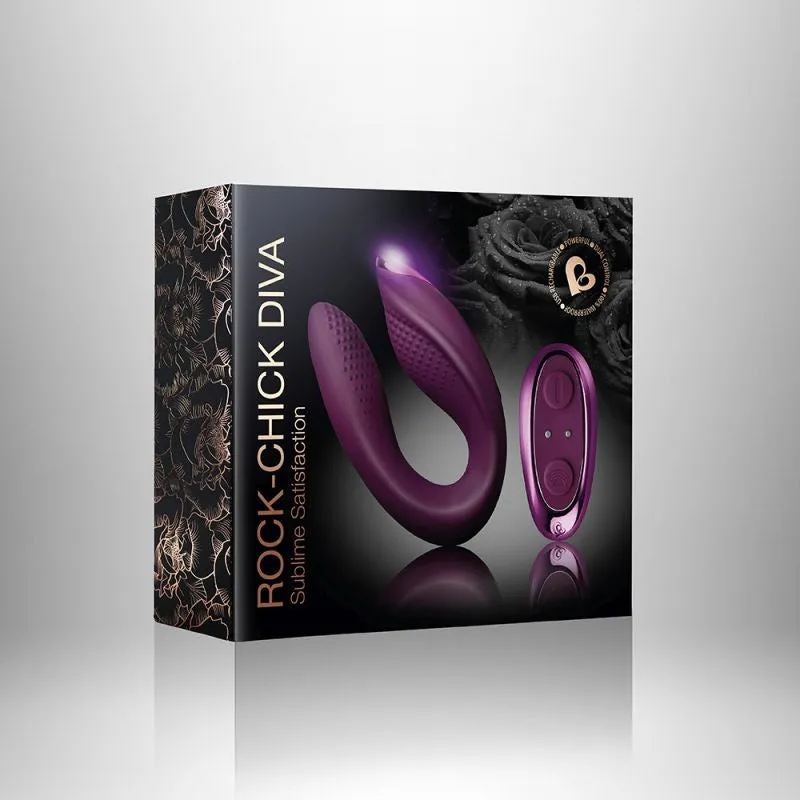 Rocks Off Rock Chick Diva U Couples Vibrator Clitoral Stimulator