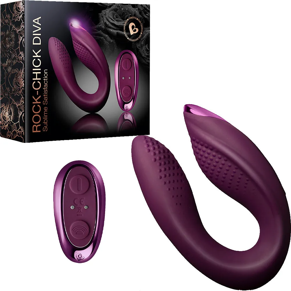Rocks Off Rock Chick Diva U Couples Vibrator Clitoral Stimulator
